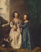 DYCK, Sir Anthony Van Portrait of Philadelphia and Elisabeth Cary fg China oil painting reproduction